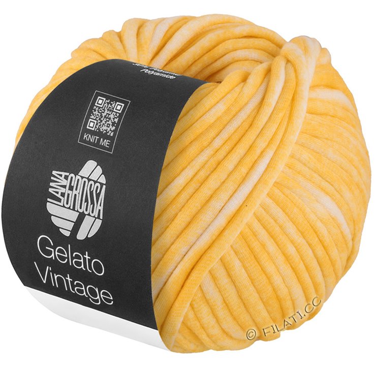 Lana Grossa GELATO Vintage | 101-Gelb/Weiß