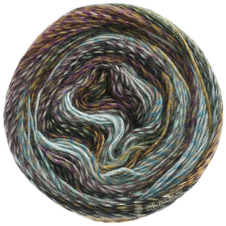 Lana Grossa GIOIA | 101-Silber/Mint/Graubeige/Aubergine/Graugrün/Gold/Schwarz