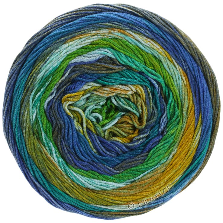 Lana Grossa GOMITOLO DENIM INCA | 151-Khaki/Türkis/Smaragd/Hellblau/Gelbgrün/Jade/Tinte/Petrol/Senfgelb