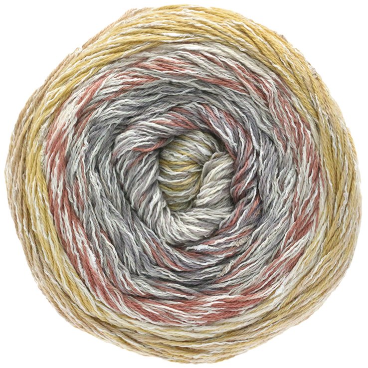 Lana Grossa GOMITOLO SUMMER TWEED | 01-Beige/Braun/Grège/Zartgelb/Rotbraun