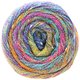 Lana Grossa GOMITOLO SUMMER TWEED | 05-Blauviolett/Maisgelb/Türkis/Zyklam/Rotviolett
