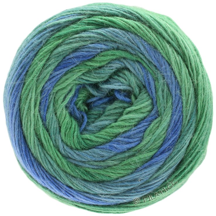 Lana Grossa LACE Seta Dégradé 100g | 103-Blau/Türkis/Hellgrün/Saphirgrün