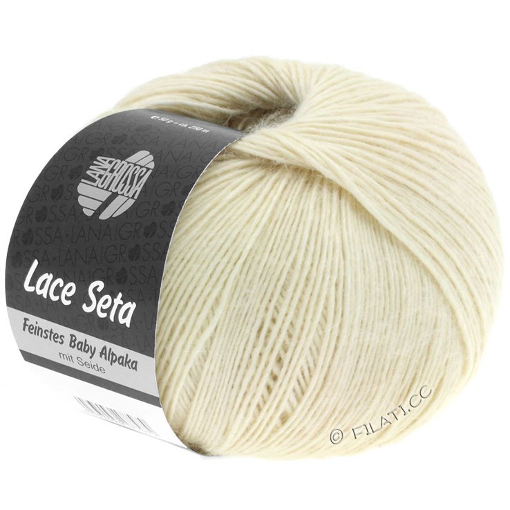 Lana Grossa LACE SETA | 01-Rohweiß