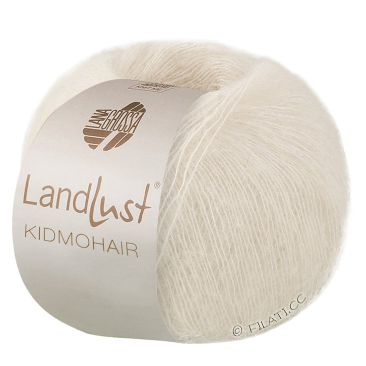 Lana Grossa LANDLUST KIDMOHAIR | 01-Wollweiß
