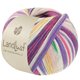 Lana Grossa LANDLUST DIE SOCKENWOLLE | 721-Rosa/Ecru/Grün/Blauviolett/Safrangelb/Pink/Fuchsia gestreift
