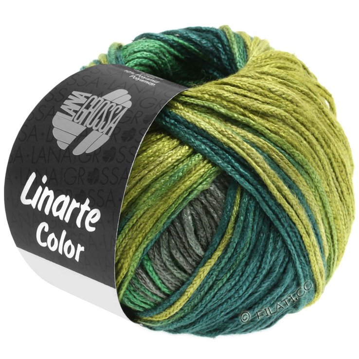 Lana Grossa LINARTE Color | 205-Oliv/Grün/Petrol/Graphit