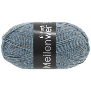 Lana Grossa MEILENWEIT 6-FACH 150g Mouliné/Print/Tweed | 9227-Jeansblau meliert