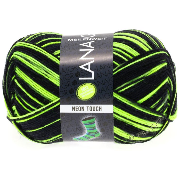 Lana Grossa MEILENWEIT 100g Neon Stripes, Mixed, Touch | 1431-