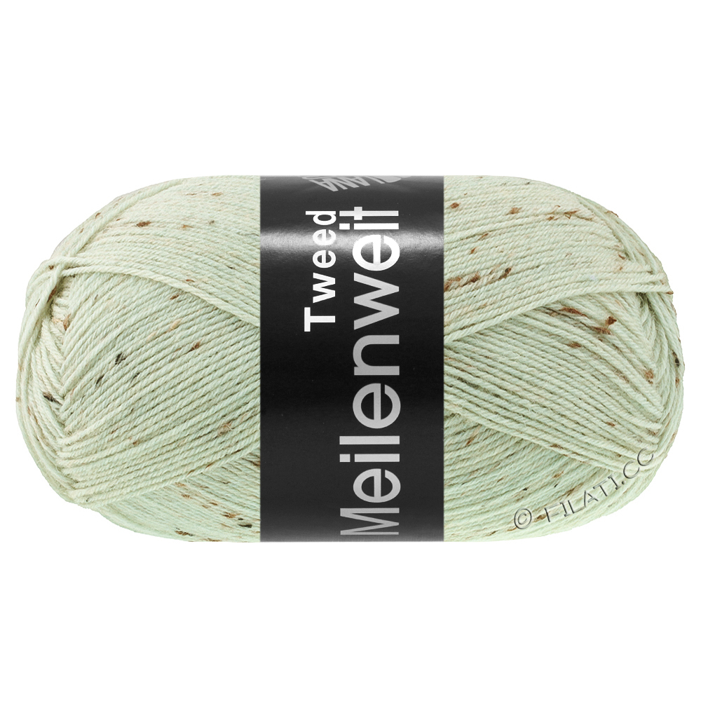 Lana Grossa MEILENWEIT 100g Tweed | 182-Weißgrün