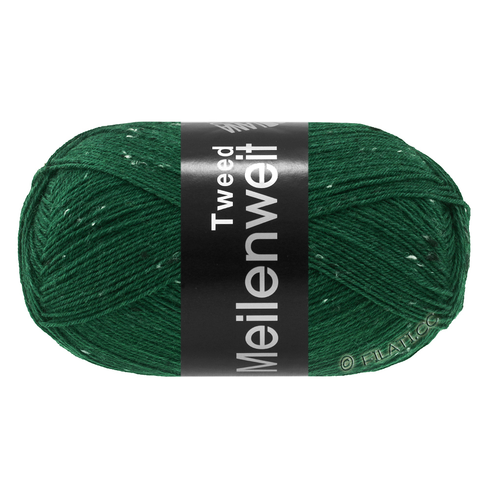 Lana Grossa MEILENWEIT 100g Tweed | 183-Flaschengrün
