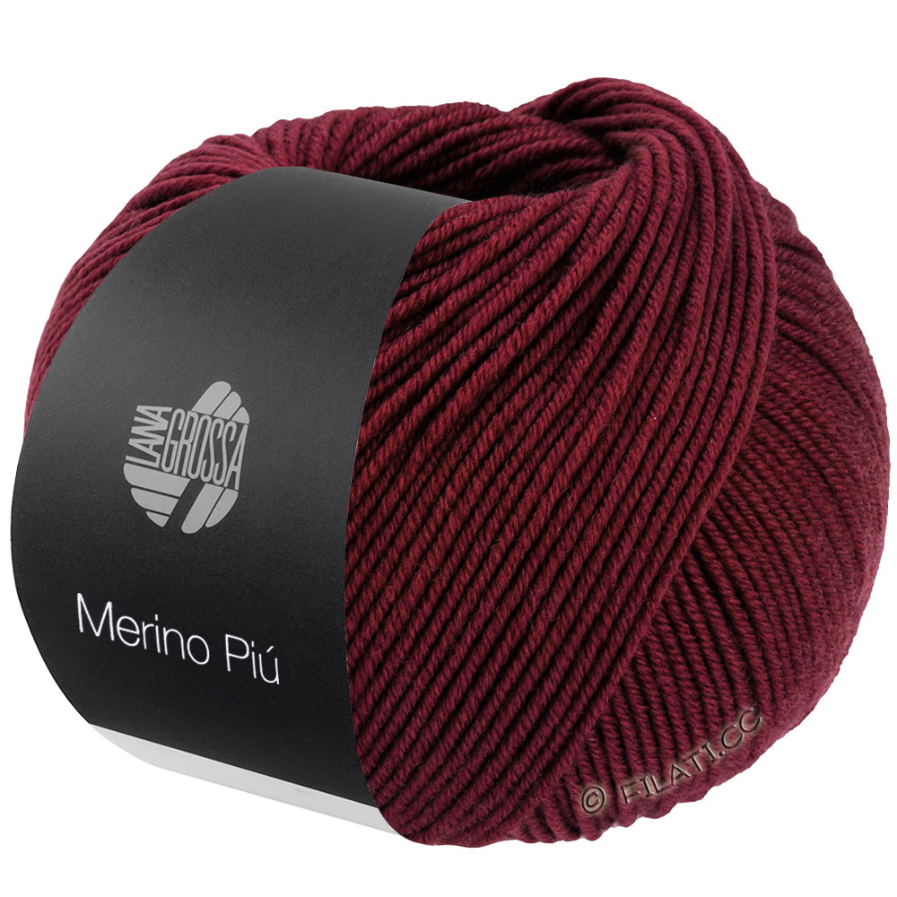 Lana Grossa MERINO PIÙ | 17-Burgund