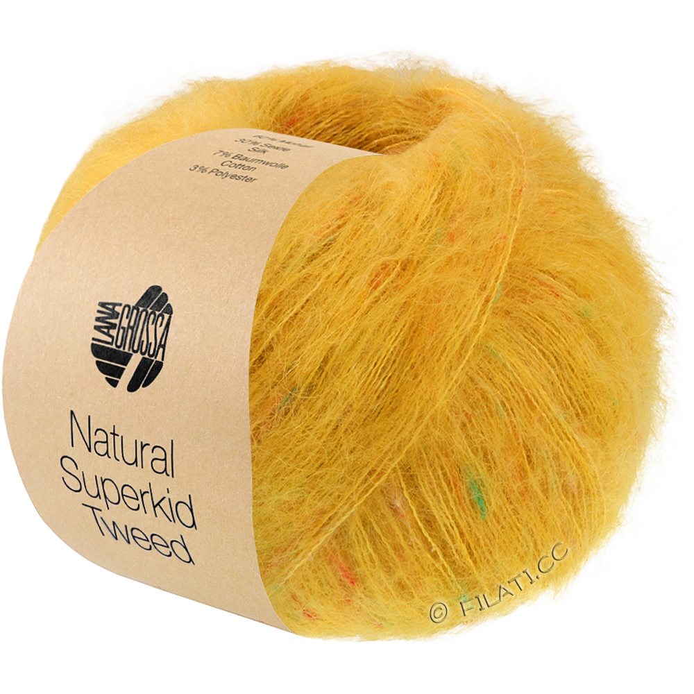 Lana Grossa NATURAL SUPERKID TWEED | 644-Safrangelb
