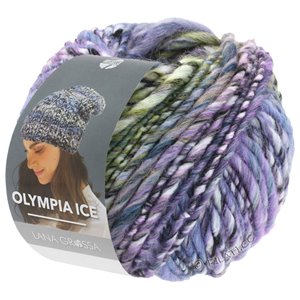 Lana Grossa OLYMPIA Ice | 325-Schwarz/Weiß/Flieder/Jeans/Marine