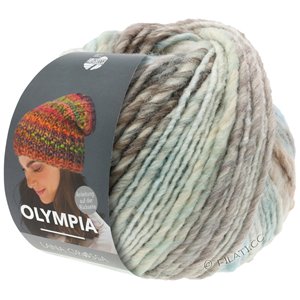 Lana Grossa OLYMPIA Classic | 084-Mint/Pastellblau/Beige/Weiß/Graubraun/Grau