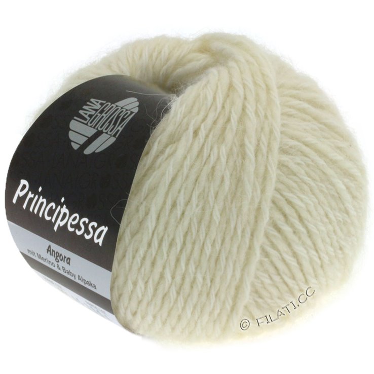 Lana Grossa PRINCIPESSA | 01-Rohweiß