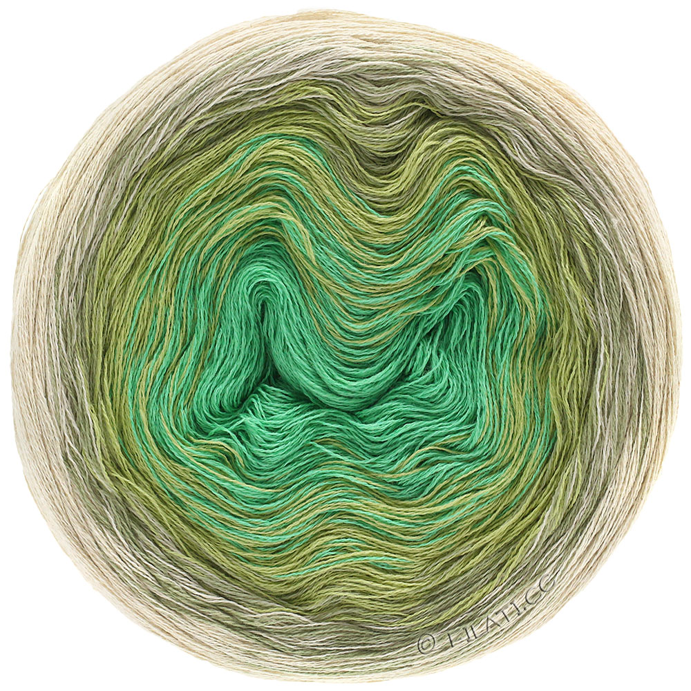 Lana Grossa Shades of Cotton Linen Fb.704 natur/hellblau/ 200g Wolle Kreativ 