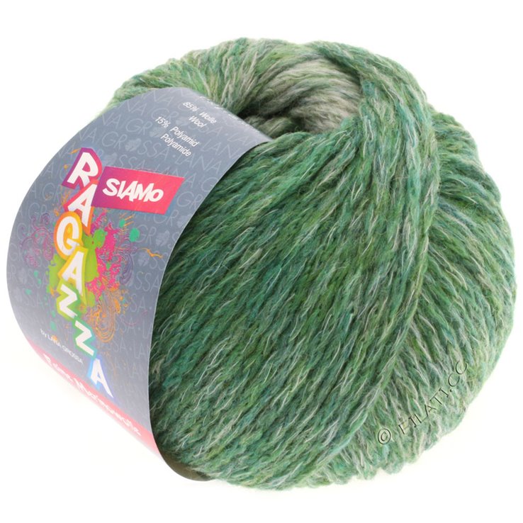 Lana Grossa SIAMO (Ragazza) | 01-Grün/Natur meliert