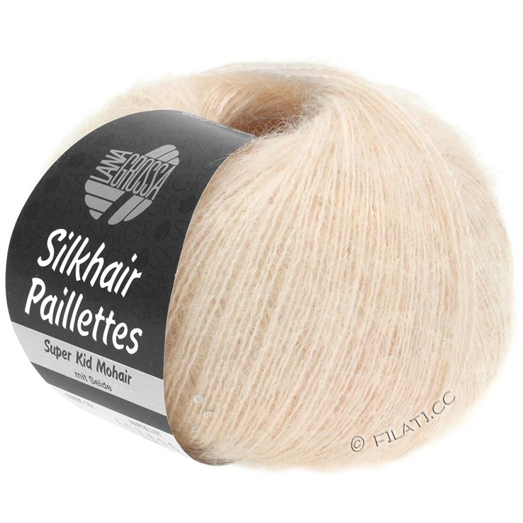 Lana Grossa SILKHAIR Paillettes | 401-Blassrosa