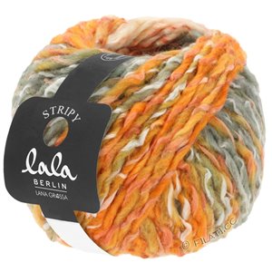 Lana Grossa STRIPY (lala BERLIN) | 11-Lachs/Natur/Orange/Hellgrau/Taupe
