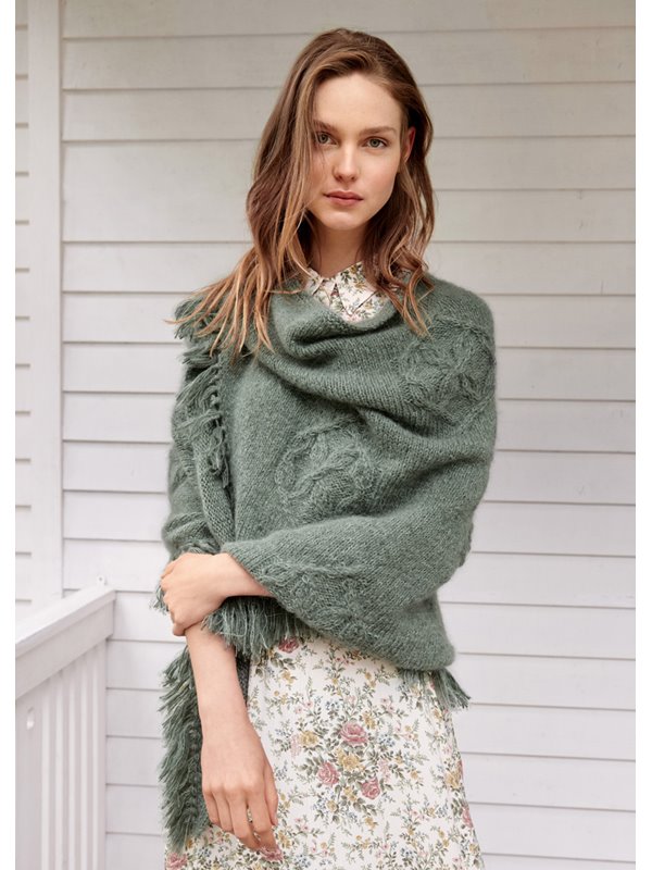 Lana Grossa DREIECKSTUCH MIT MOTIV Cashmere 16 Fine & Silkhair