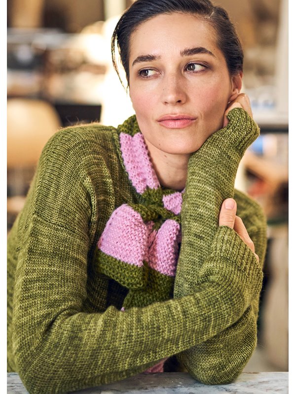 Lana Grossa SCHAL MIT STREIFEN Brigitte No. 2