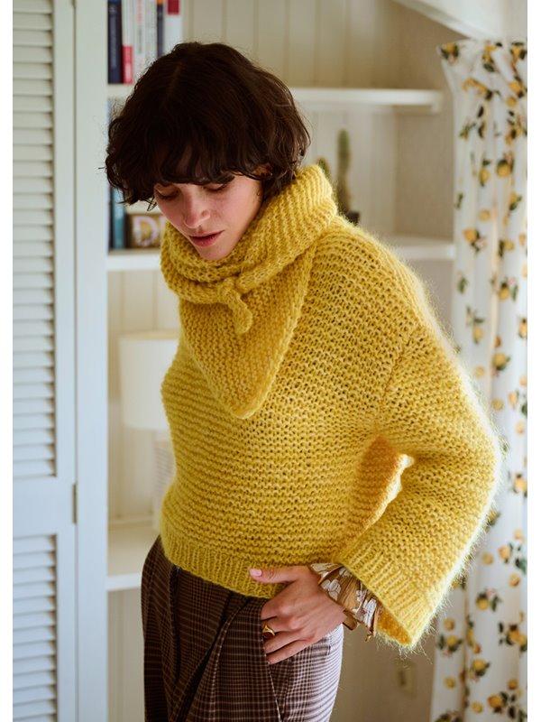 Lana Grossa PULLOVER MIT TROMPETENÄRMELN Brigitte No. 2 & Brigitte No. 3