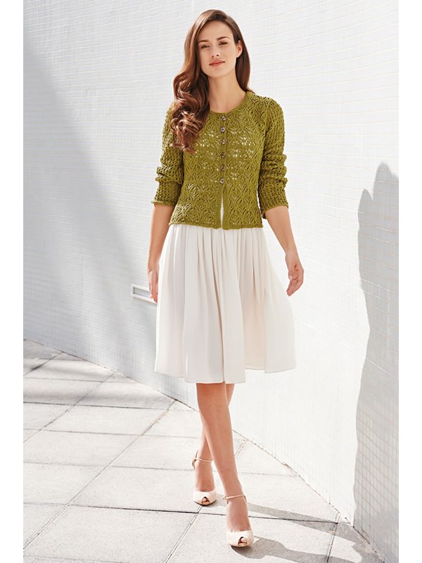 Lana Grossa JACKE MIT AJOURMUSTER Classico