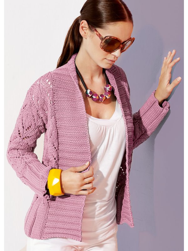 Lana Grossa JACKE MIT AJOUR Cotofine