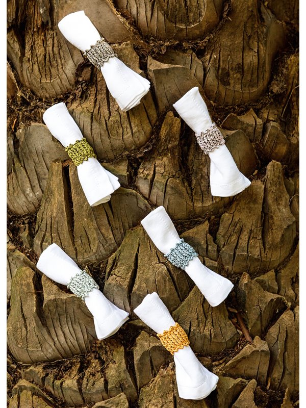 Lana Grossa SERVIETTENRINGE MIT PICOTRÄNDERN Folio