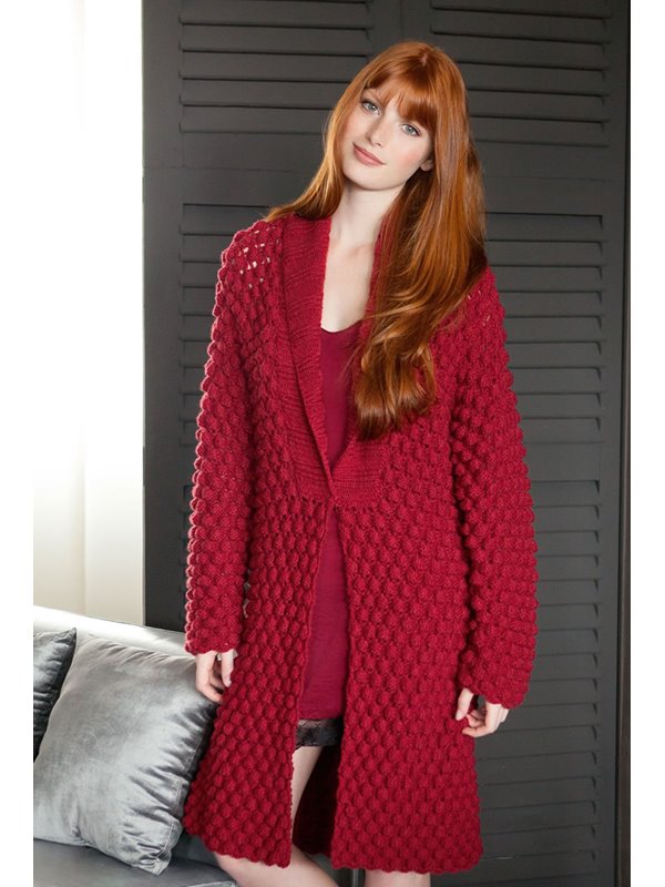 Lana Grossa KURZMANTEL IM RÖSCHENMUSTER Alta Moda Cashmere 16