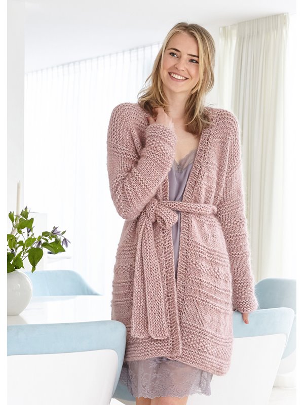 Lana Grossa CARDIGAN IN VERSCHIEDENEN QUERRIPPEN Brigitte No. 2 & Brigitte No. 3 & Brillino