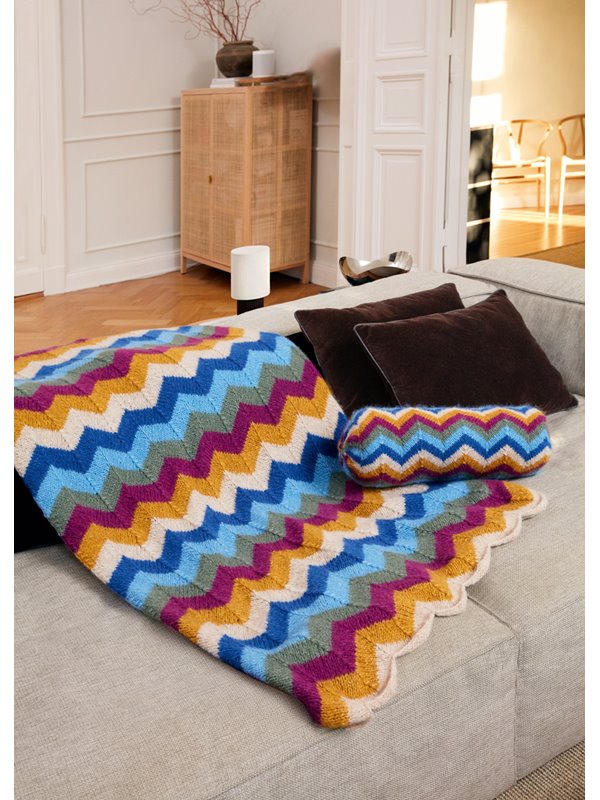 Lana Grossa GESTREIFTE DECKE Alpaca Air II