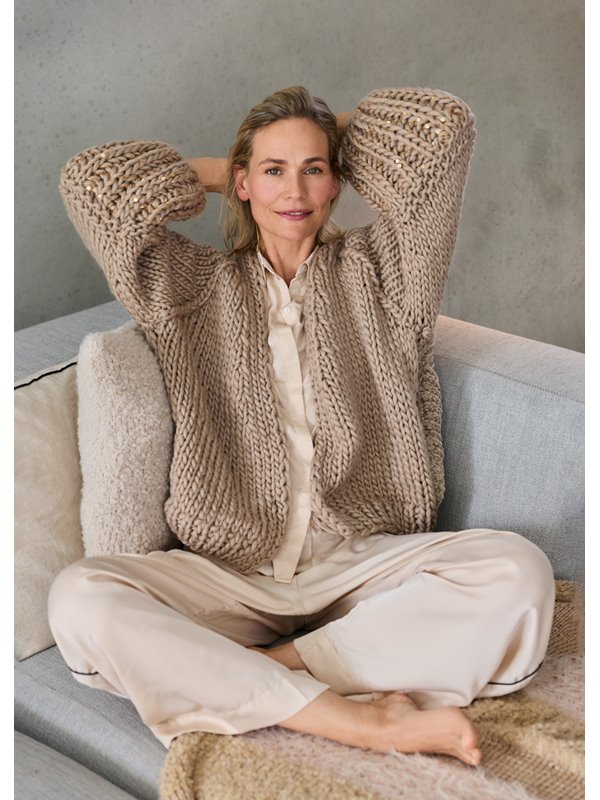 Lana Grossa RAGLANJACKE MIT PATENTMUSTER Confetti & Cosmo