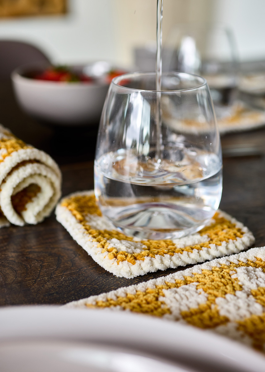 VIER UNTERSETZER The Look Fine von Lana Grossa