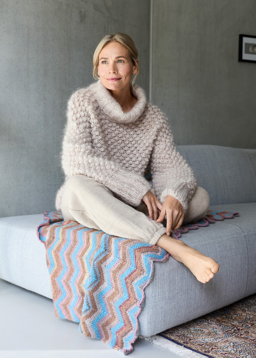 ROLLKRAGENPULLI Mohair Moda von Lana Grossa