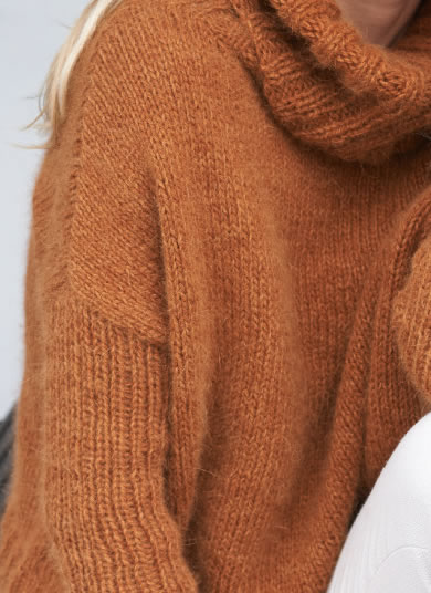Lana Grossa PULLI MIT ÜBERLANGEN ÄRMELN Principessa