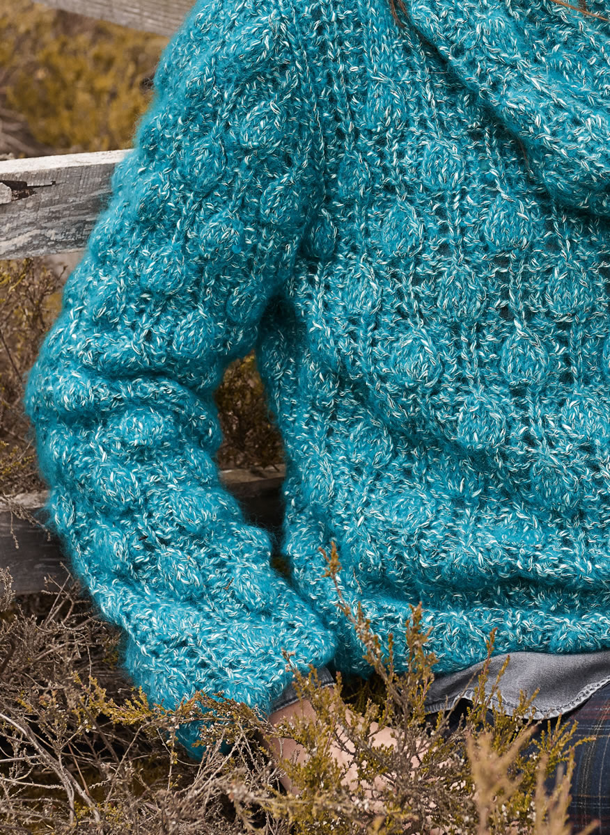 Lana Grossa PULLI IM NOPPENLOCHMUSTER Marmo