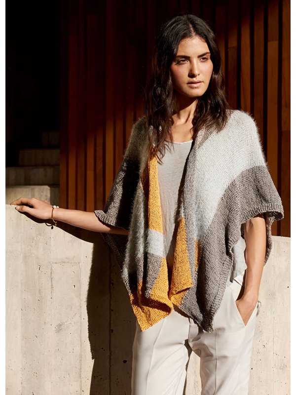 Lana Grossa CAPE IN FARBFLÄCHEN Folio/Estivo II