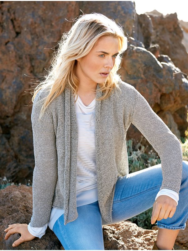 Lana Grossa JACKE GLATT RECHTS MIT SCHALKRAGEN Divino