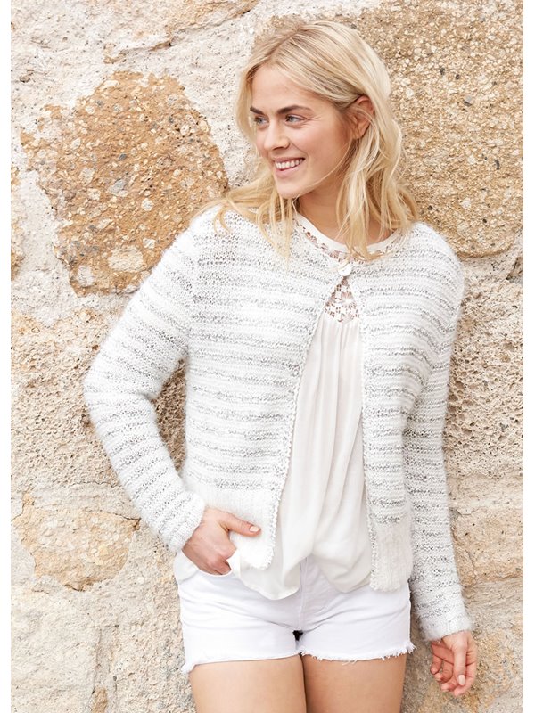 Lana Grossa JACKE KRAUS RECHTS IN STREIFEN Folio/Estivo II