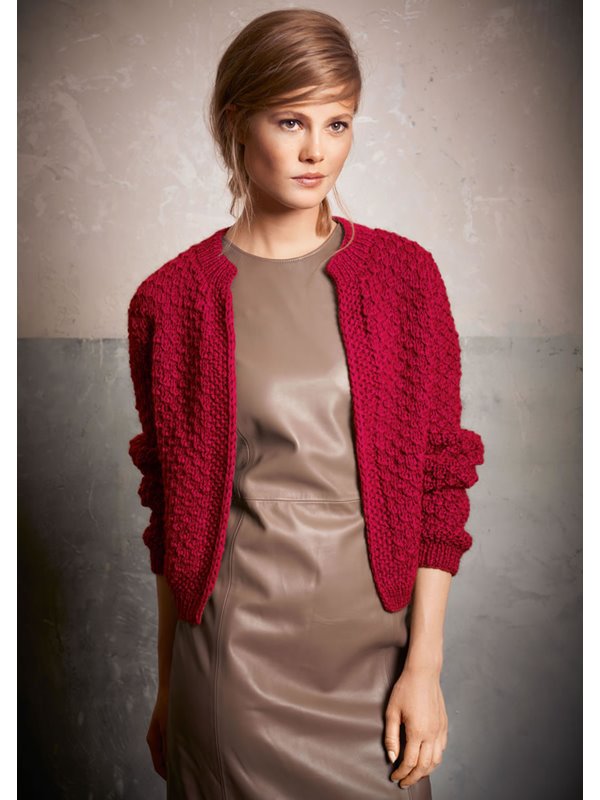 Lana Grossa JACKE IM PERL- UND KNÖTCHENSTRUKTURMUSTER Colmo