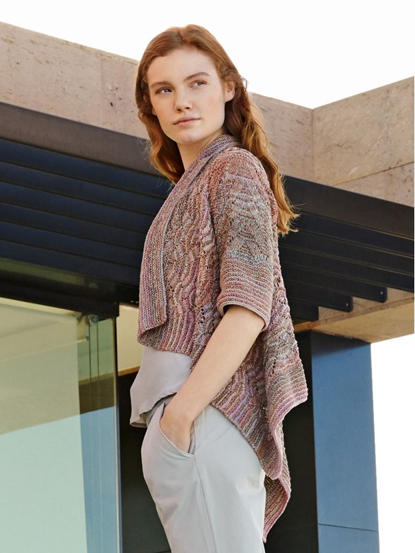 Lana Grossa ZIPFELJACKE IM AJOURMUSTER A Mano/Ombra