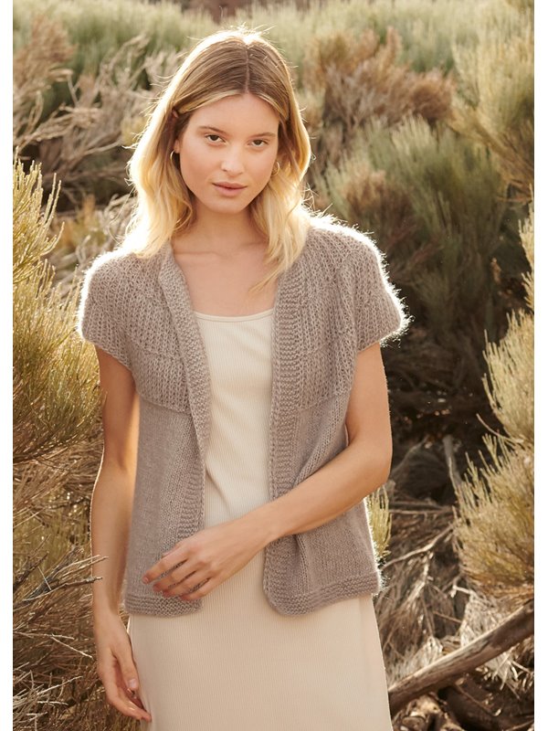 Lana Grossa RUNDPASSENJACKE MIT HALBPATENTMUSTER Linarte & Silkhair