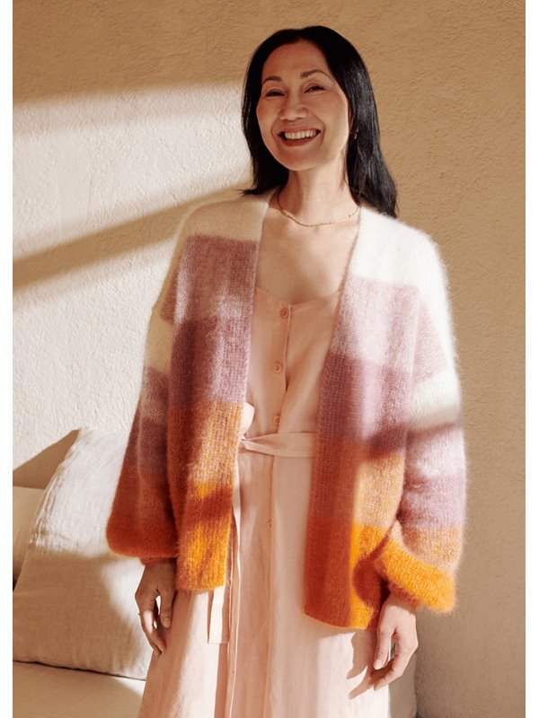 Lana Grossa JACKE MIT FARBVERLAUF Silkhair