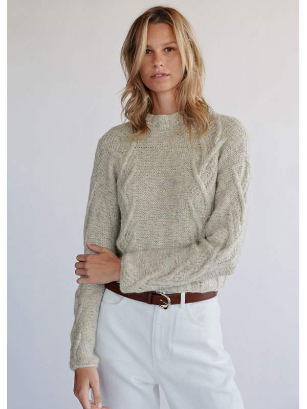 Lana Grossa KURZPULLOVER Natural Alpaca Pelo