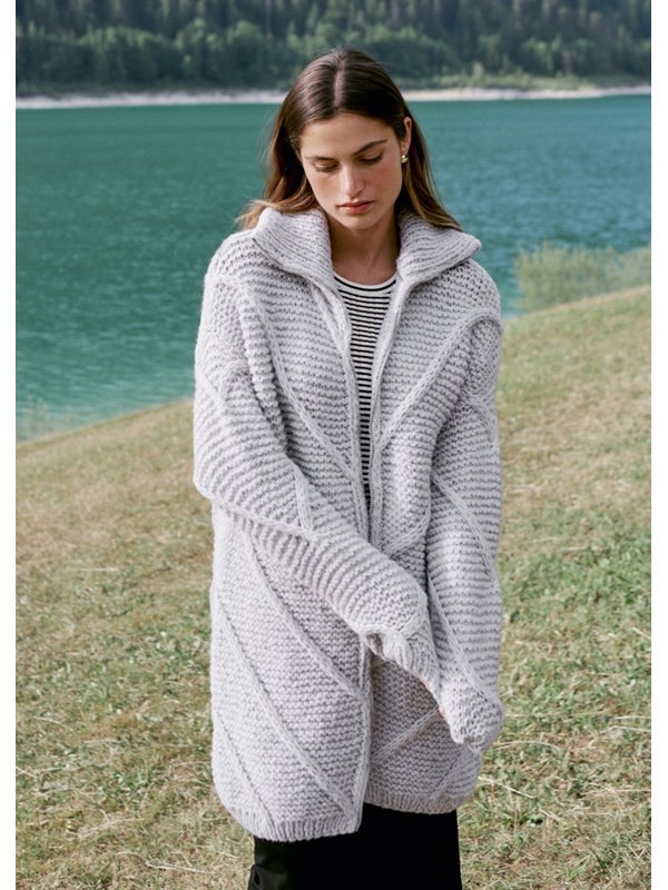 Lana Grossa KURZMANTEL Ecopuno Chunky