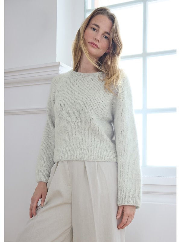 Lana Grossa TOP-DOWN-RAGLAN-PULLOVER Alpaca Air II