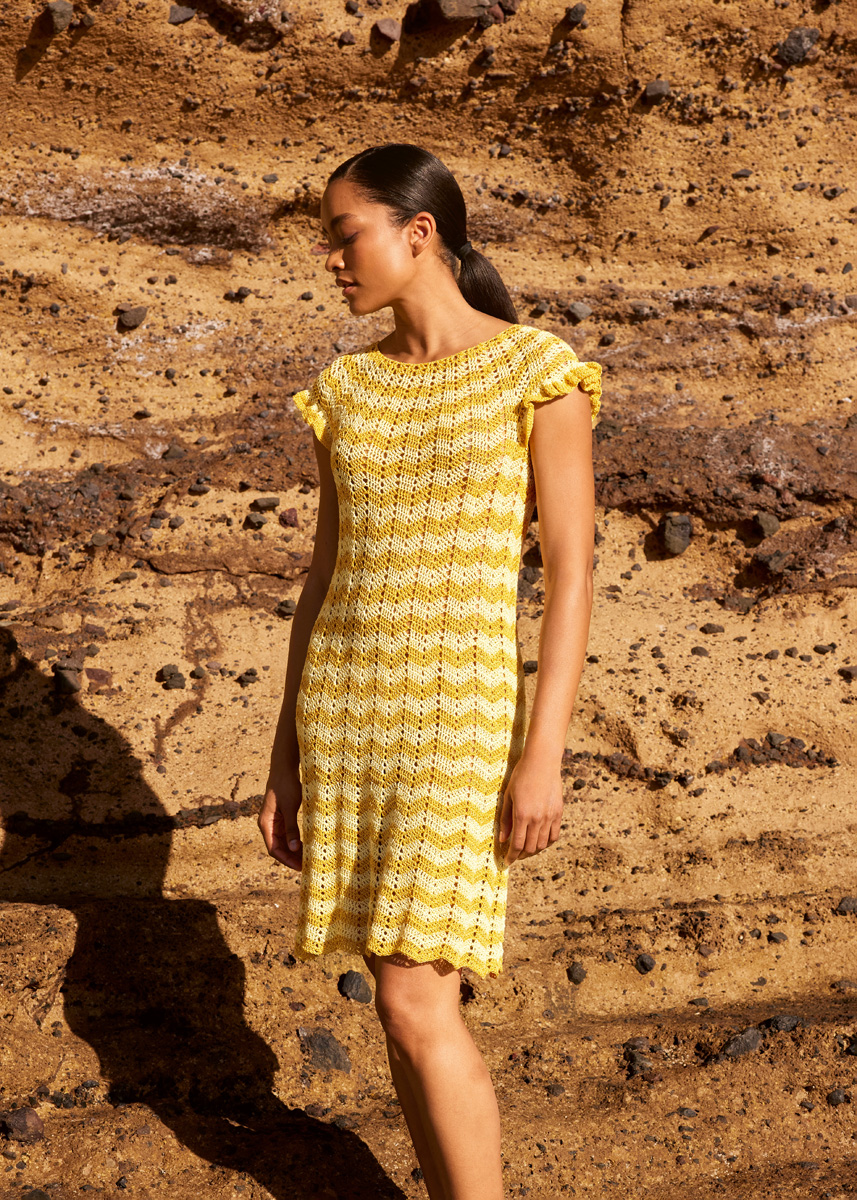 HÄKELKLEID Filo Paillettes von Lana Grossa