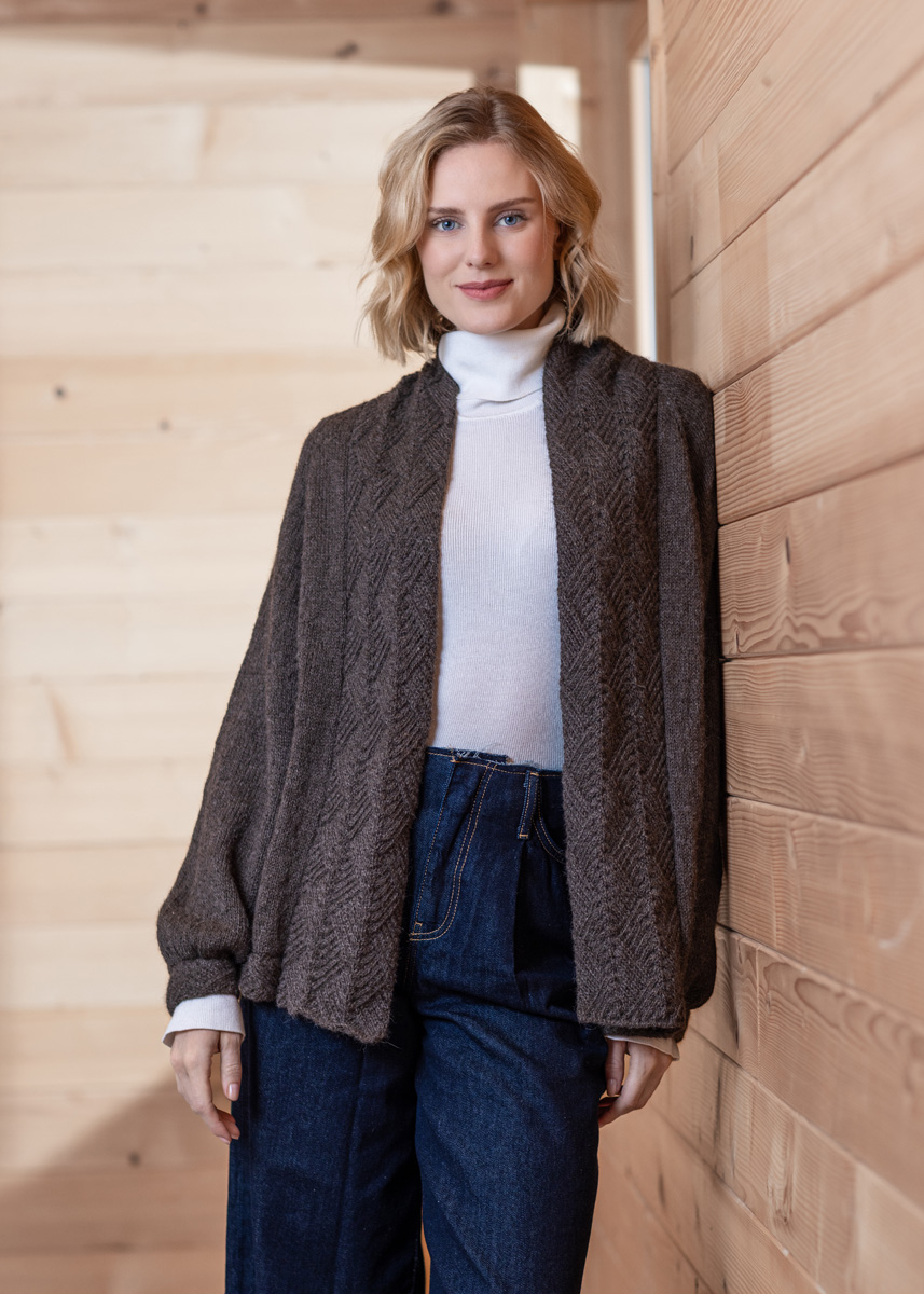 RVO CARDIGAN Natural Lama Fine von FILATI Studio