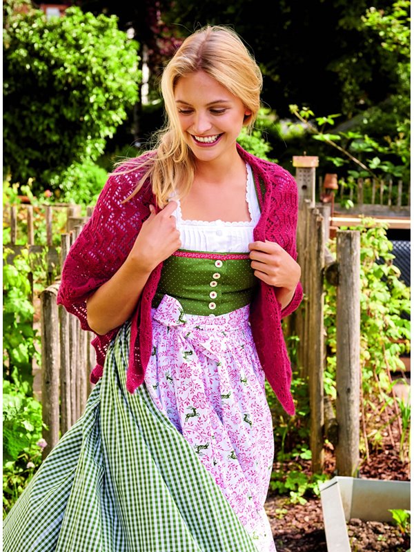 Lana Grossa DREIECKSTUCH MIT AJOURMUSTER Meilenweit 6-fach